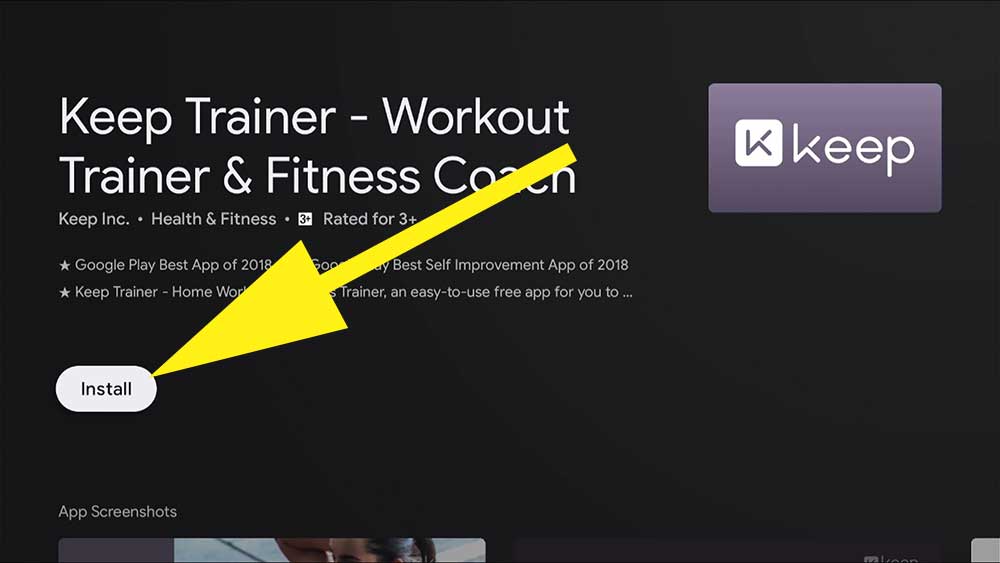 Home Workout app for fire tv stick