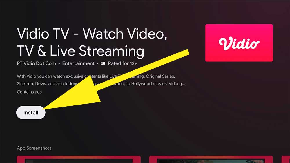 Vidio TV for Android TV BOX