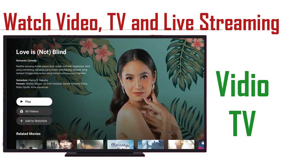 Vidio TV  – Video, TV and Live Stream app for TV BOX