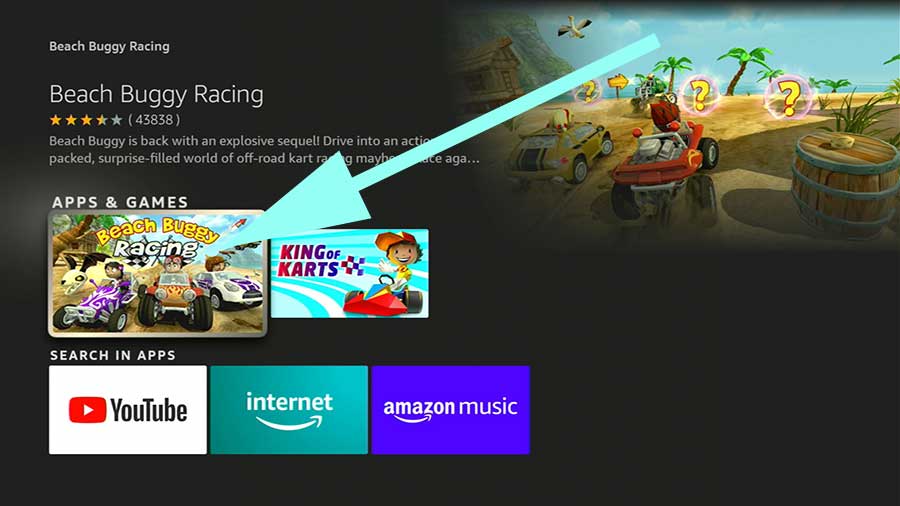 Download Beach Buggy Racing Fire TV Stick