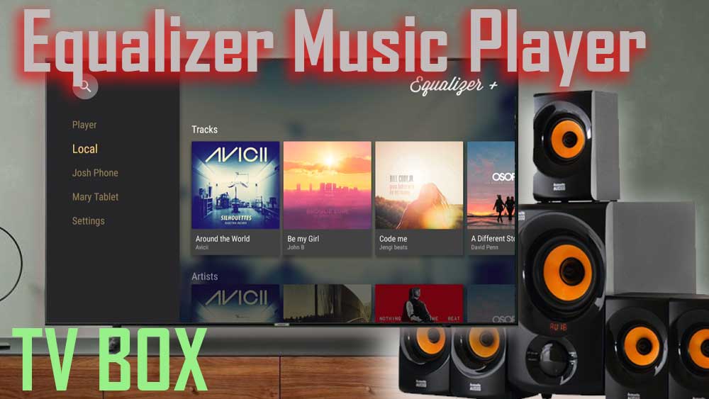 Android TV BOX Music Player with Equalizer