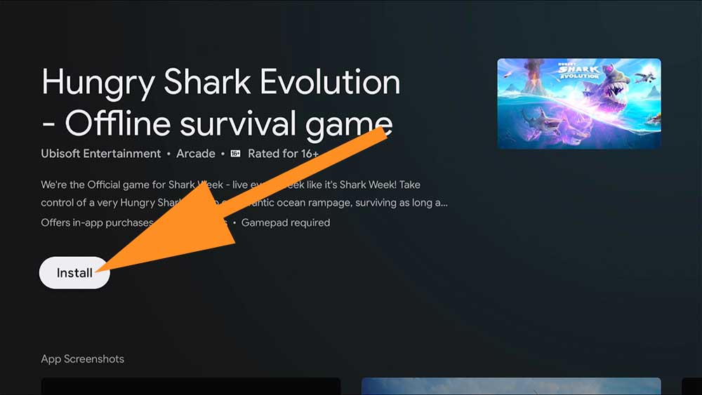 Hugry Shark Evolution Fire TV