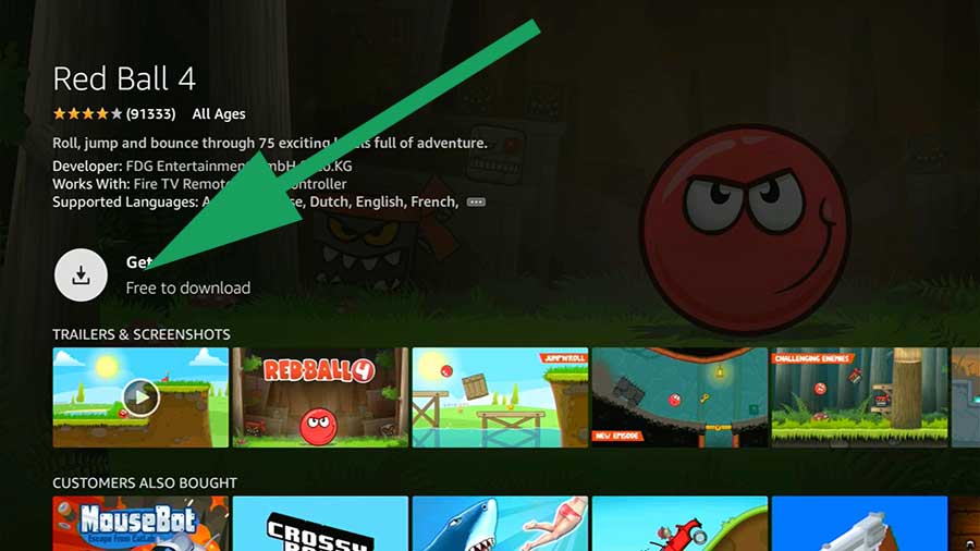 Install Red Ball 4 Amazon Fire TV