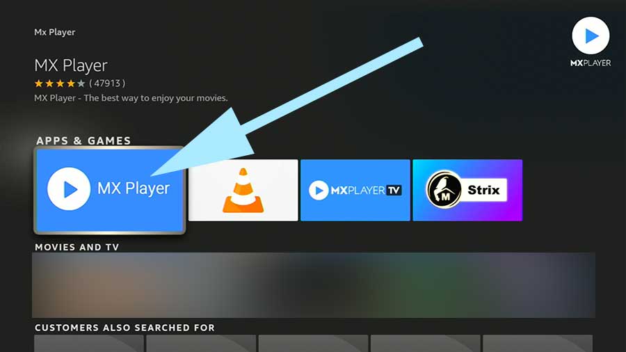 Download MX Player Fire TV