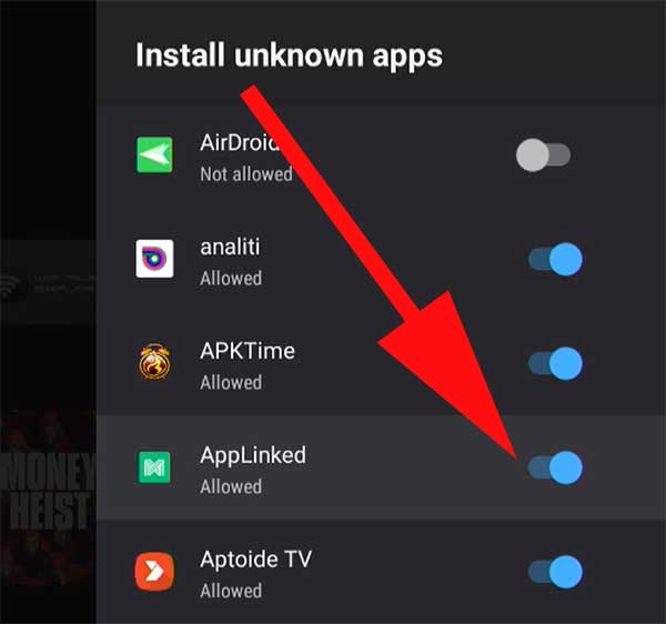 Unknown Sources AppLinked