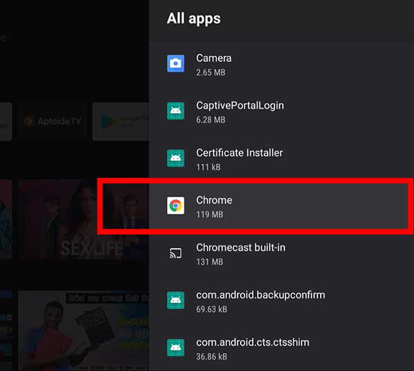 Chrome on System Apps