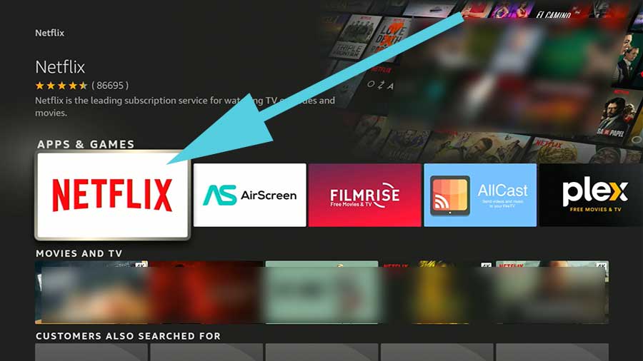 Download Netflix for Amazon Fire TV