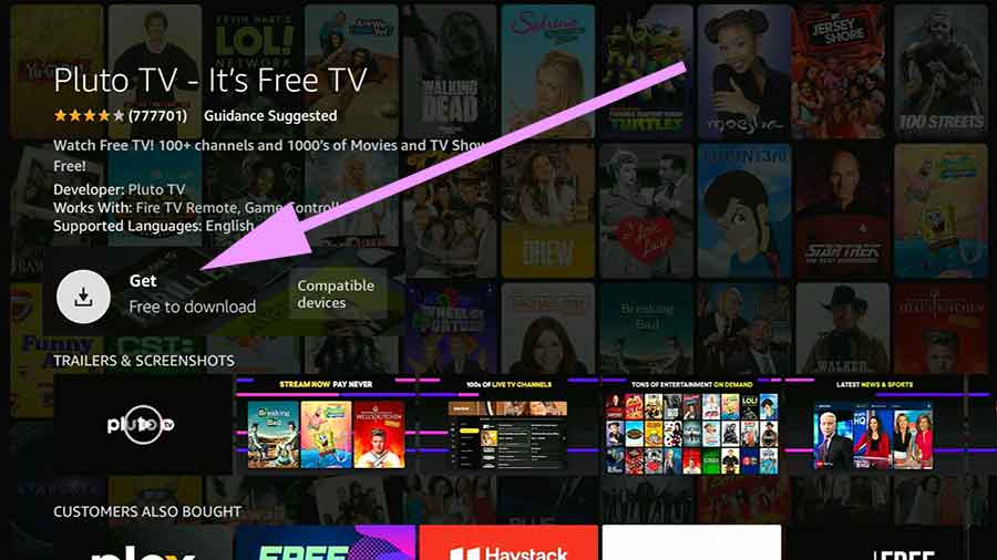 Install Pluto TV on Amazon Fire TV