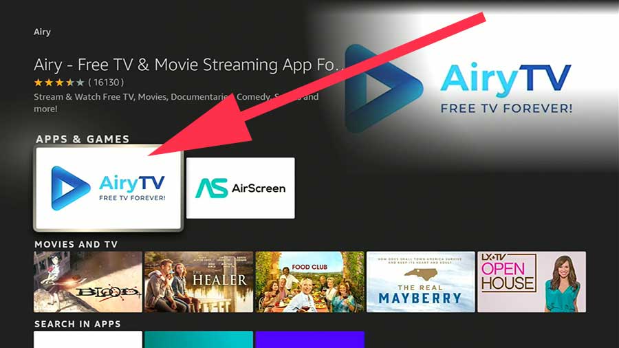 Airy TV fire TV Stick