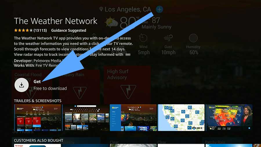 Download the Weather Network for Fire TV