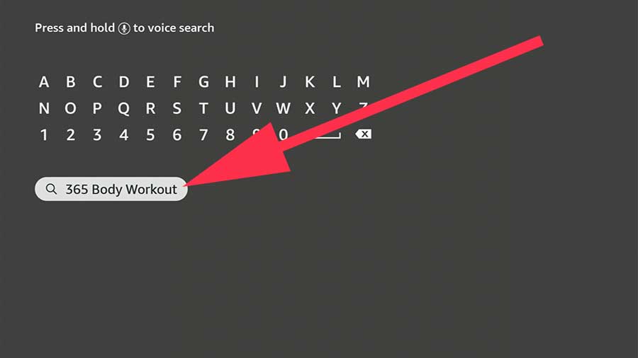 Fire TV body workout App