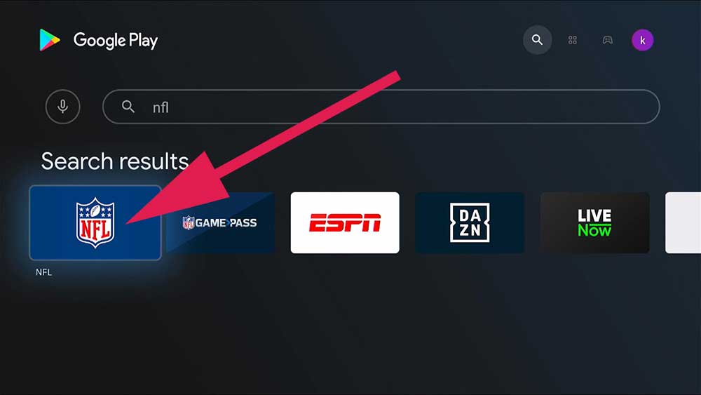 NFL Android TV