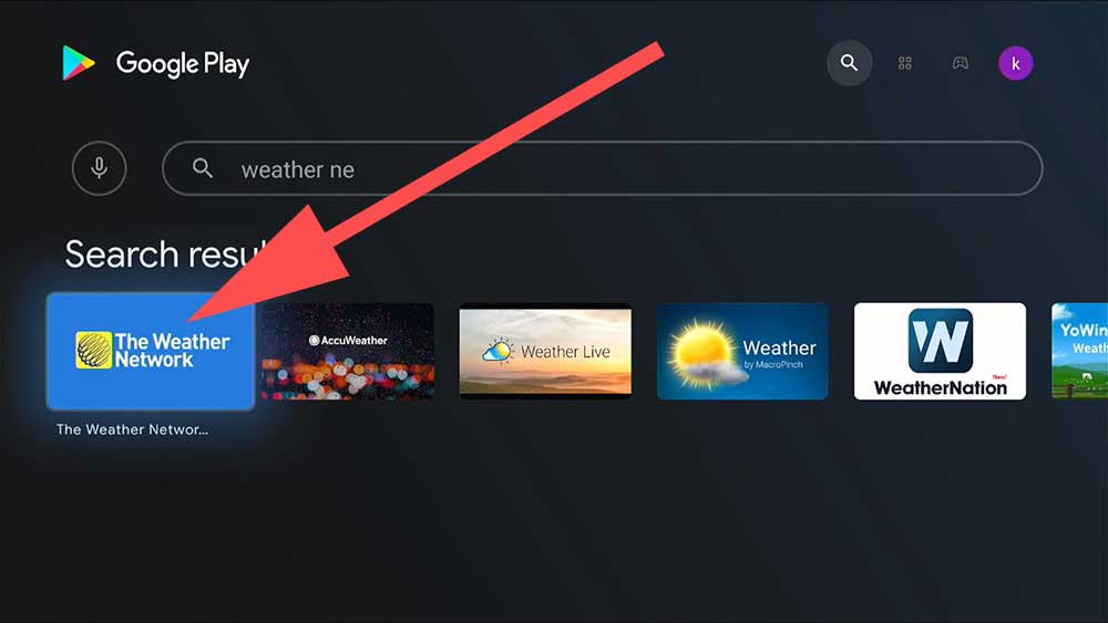 Weather App for Fire TV