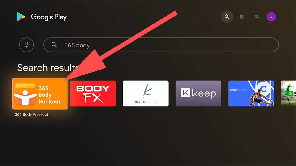 Workout App for Fire TV