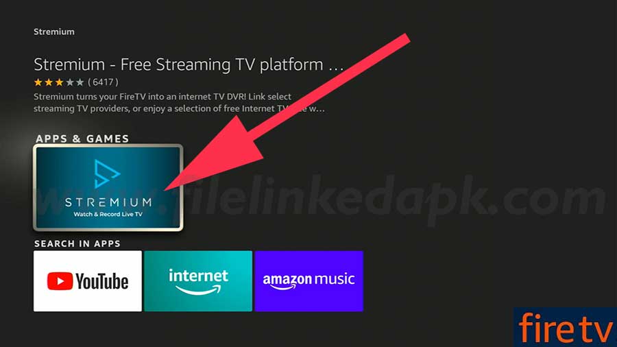 Stremium Fire TV download