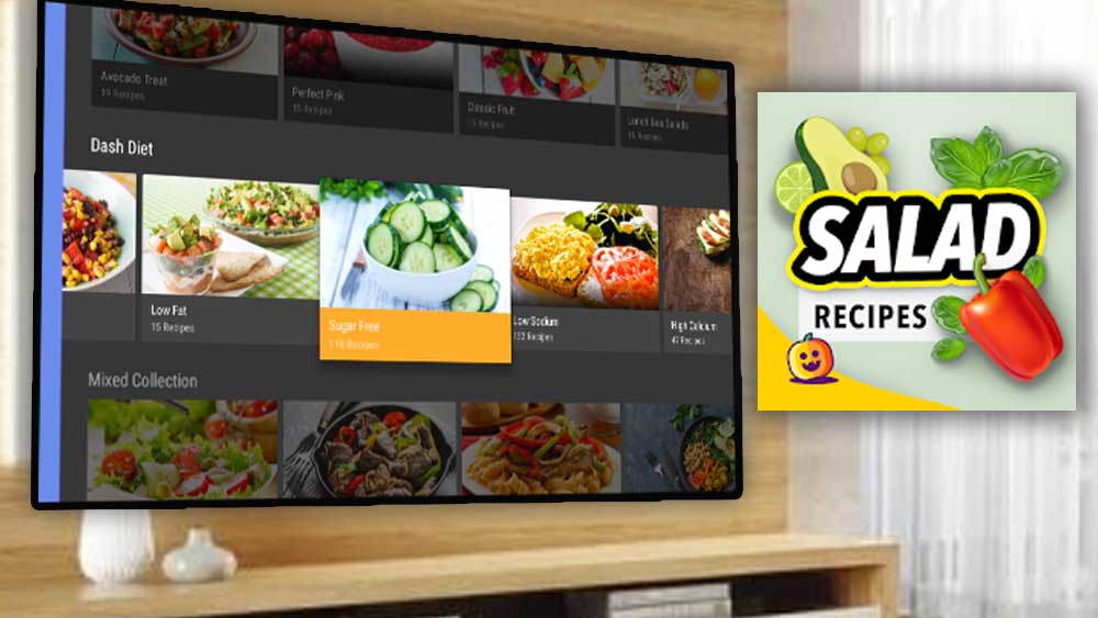 Salad Recipes app for Android TV