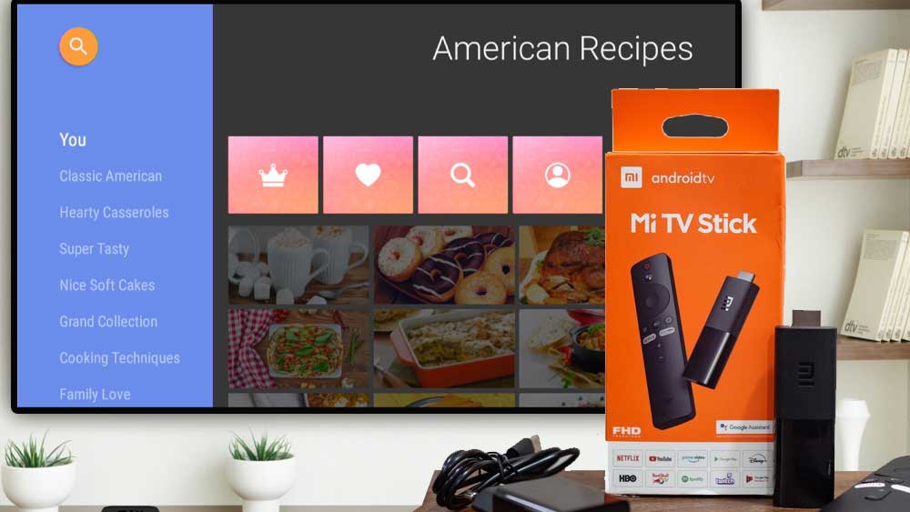 American cookbook for Android TV