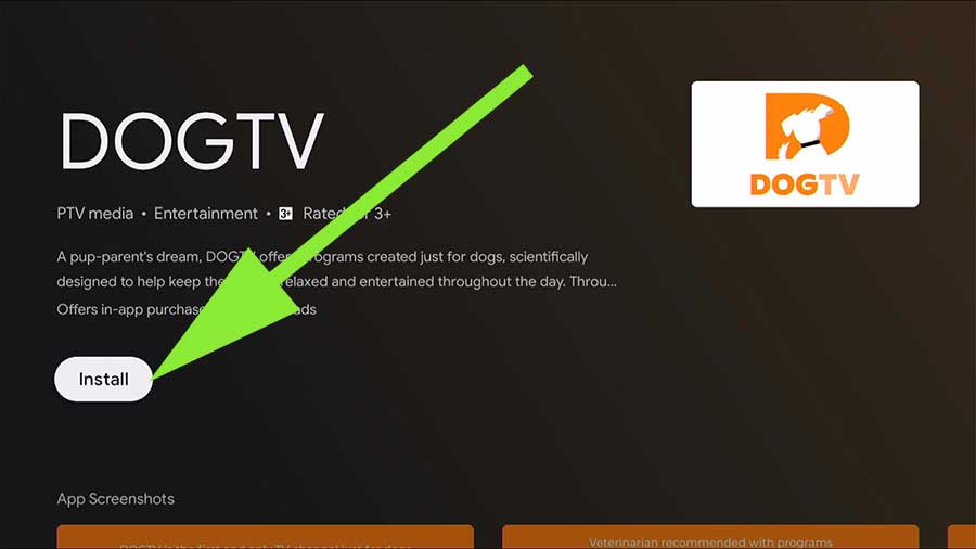 Install Dog TV on Android TV