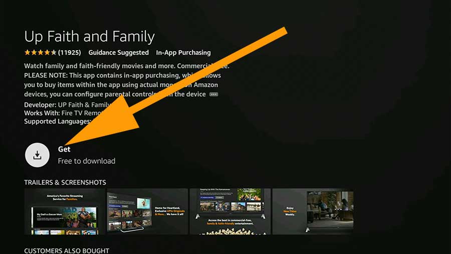 Install Faith and Family TV app on Fire TV