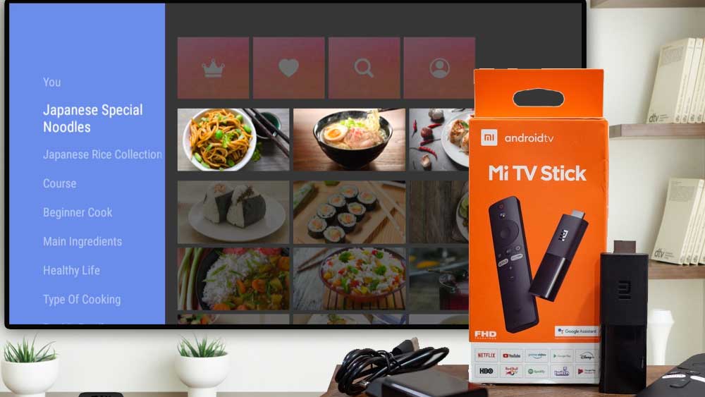 Japanese food recipes App for Android TV and Fire TV