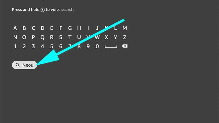 Search NEOU on Fire TV