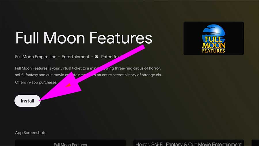 Install Full Moon Features Android TV