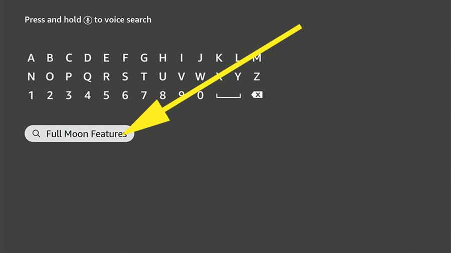 Search Full Moon Features on Fire TV