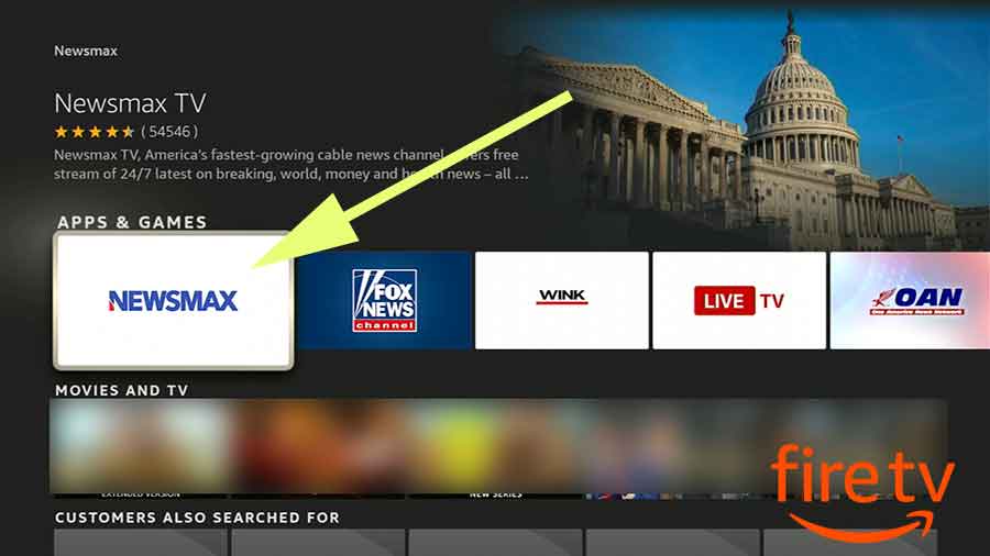 American News Channel app for Fire TV