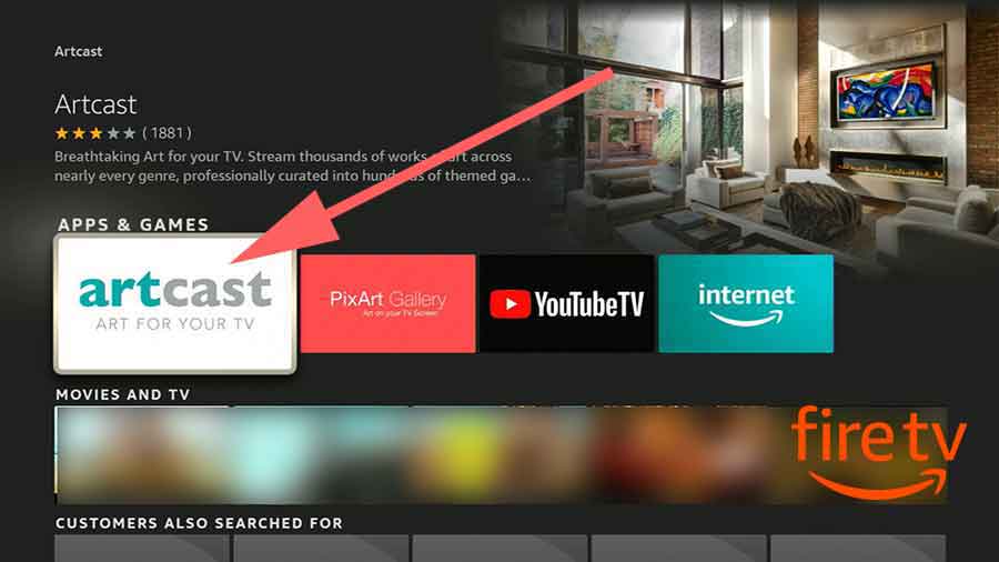 Install Artcast on Fire TV