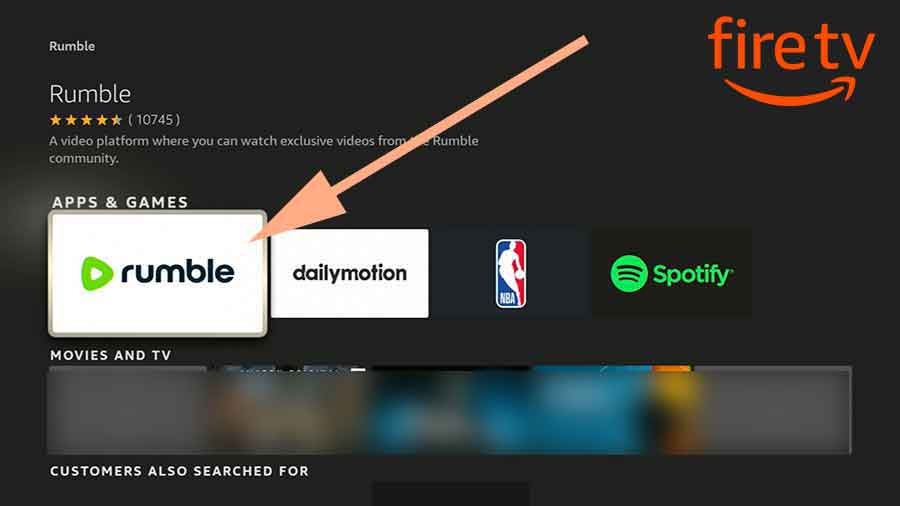 Install Rumble on Fire TV