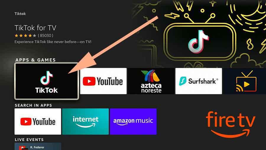 TikTok Fire TV App