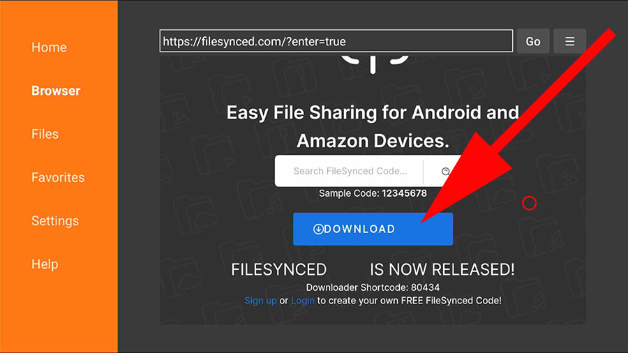 Downloader app FileSynced