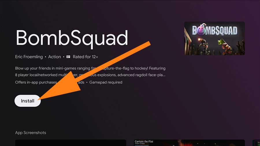 Install BombSquad Game on Fire TV
