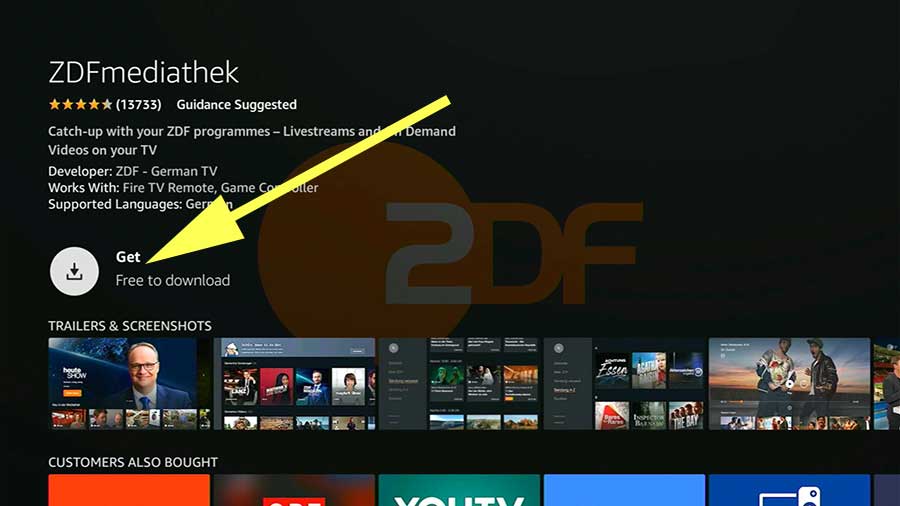 Install ZDFMediathek on Amazon Fire TV