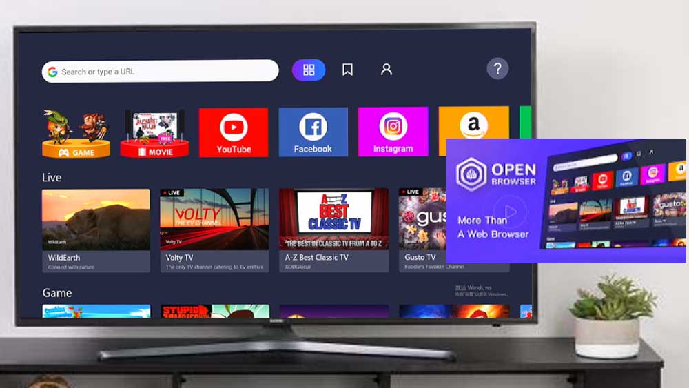 Open Browser – Android TV and Fire TV Web Browser