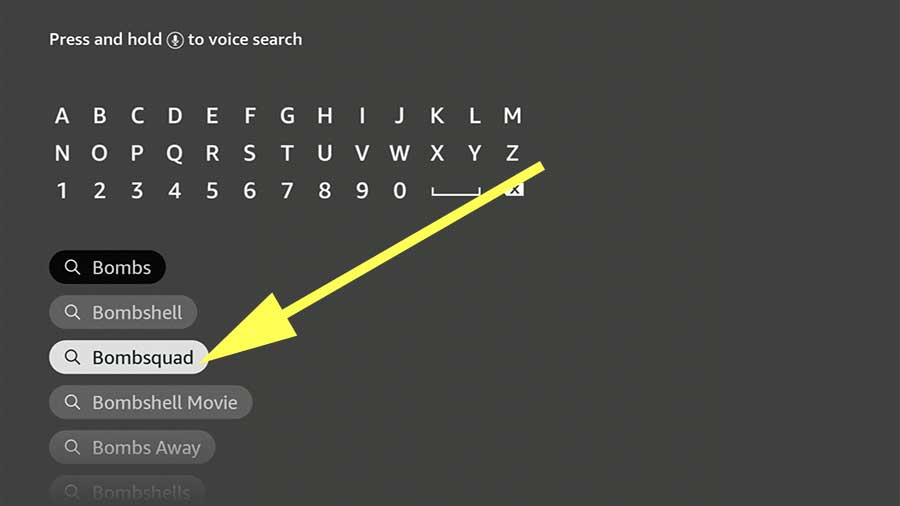 Search BombSquad Fire TV