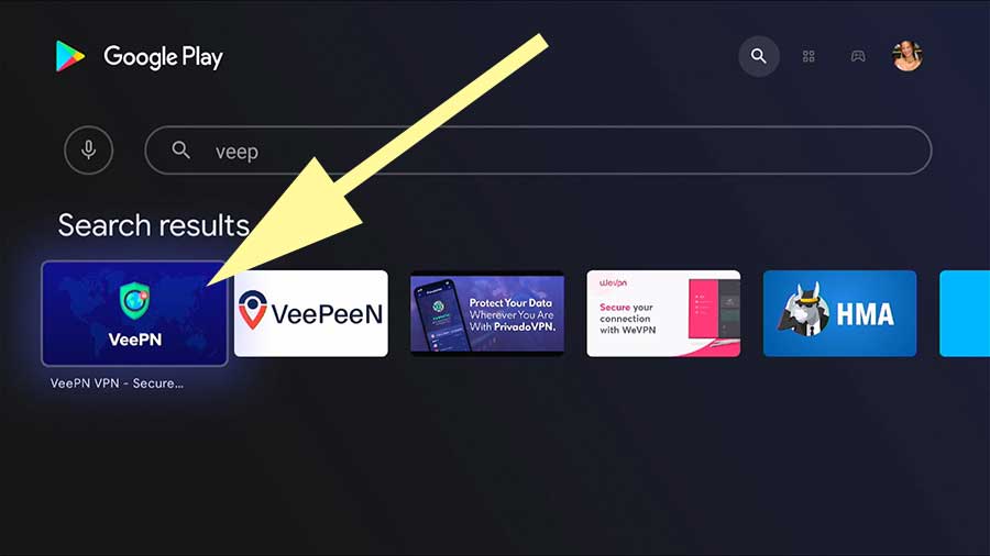 VeePN VPN for Android TV