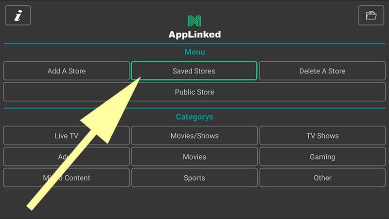 AppLinked Saved Stores