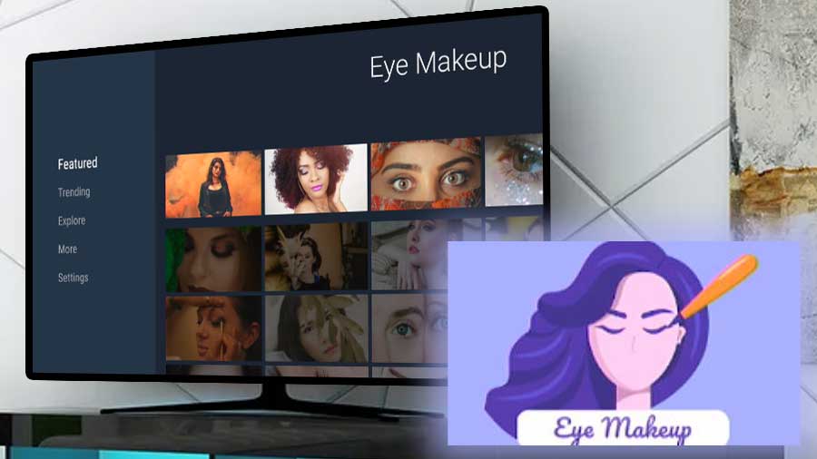 Eye makeup tutorials for Android TV and Fire TV