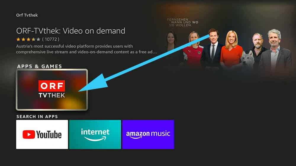 Install Austria Video on Demand app on Fire TV