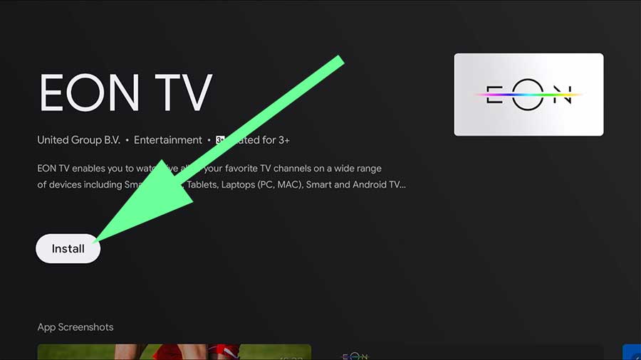 Install EON TV on Android TV BOX