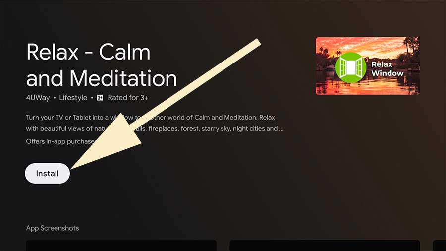 Install Relax and Calm Wallpaper Video