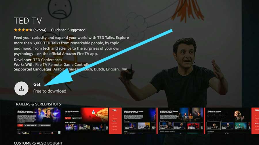 Install TED TV on Amazon Fire TV