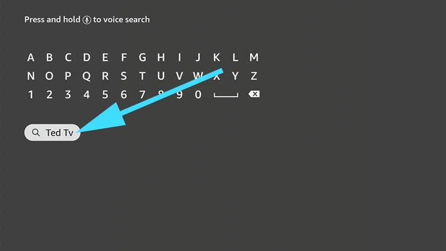 Search TED TV on Fire TV