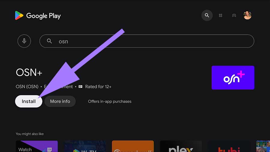 Install OSN Android TV