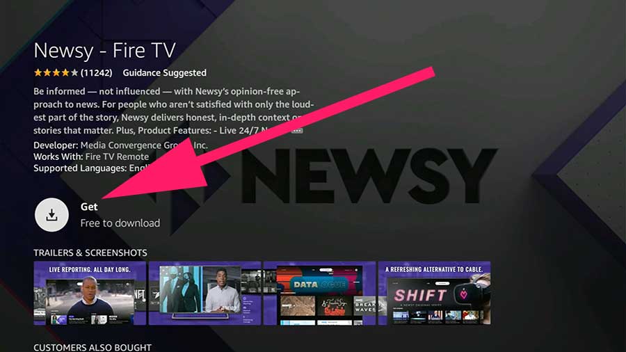 Download Newsy for Fire TV