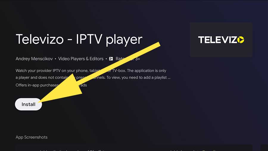 Download Televizo for Android TV