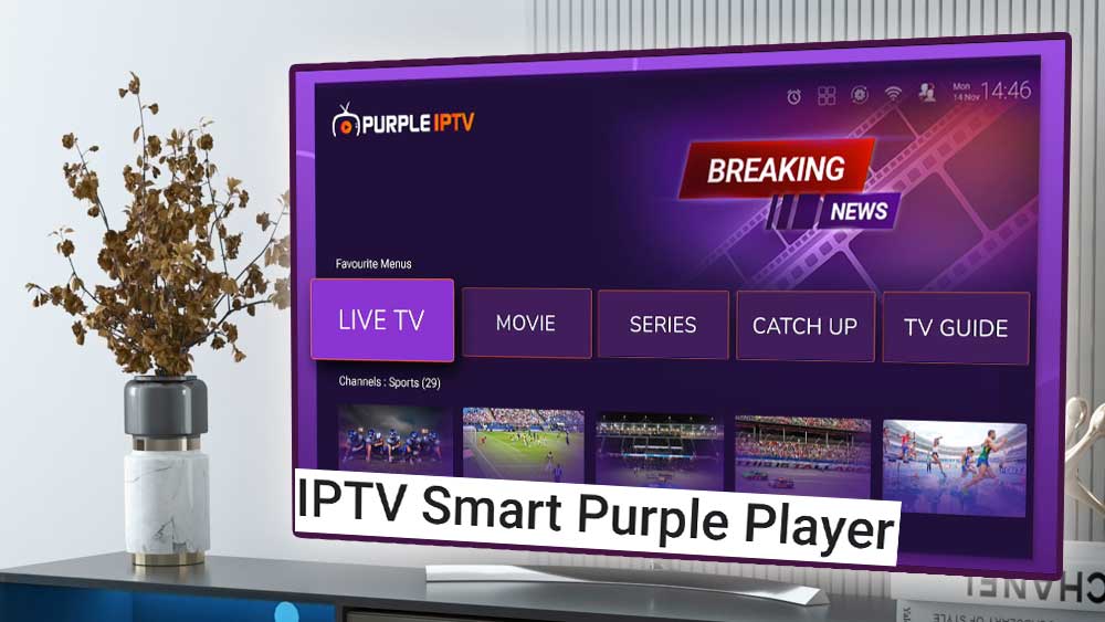 IPTV Smart Purple Player for Android TV