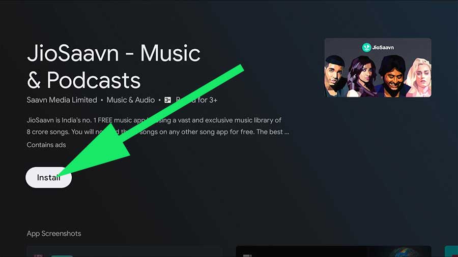 Music and Podcasts app for Android TV