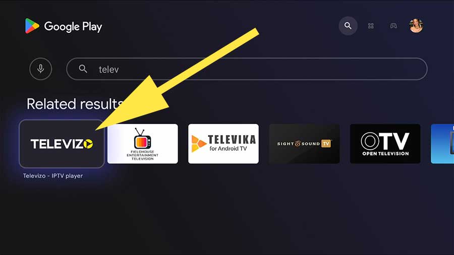 Televizo IPTV player for Android TV